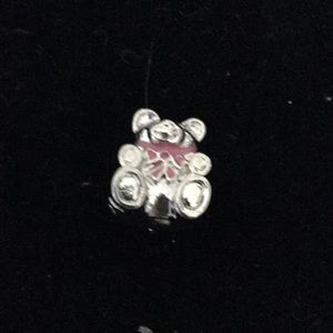 Sterling silver teddy bear for your charm bracelet